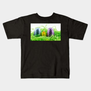 Coloured Foil Chocolate Eggs and Chicken Kids T-Shirt